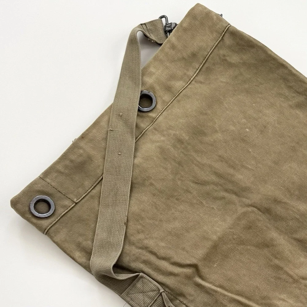 + Vintage Military Single Strap Duffle Sea Bag Khaki Canvas Gear Bag Guatemala